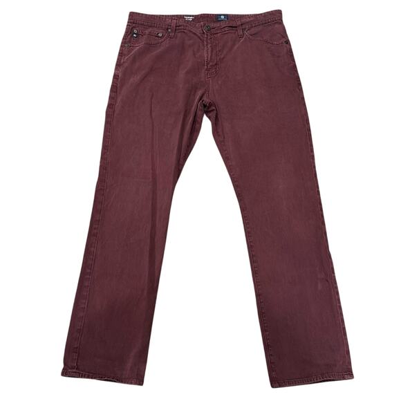 AG Adriano Goldschmied Men's The Everett Slim Straight Twill Pants Size 38x32 - Picture 2 of 9